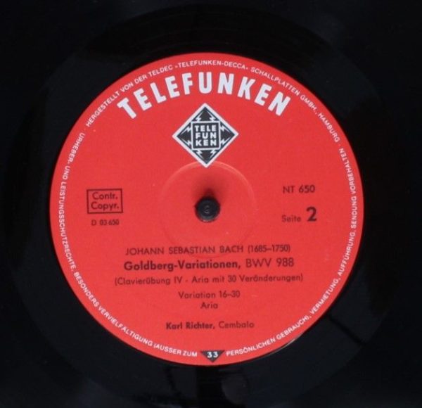 Telefunken 6.41337 AG - Goldberg-Variationen - Image 4
