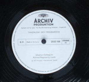 Archiv Produktion 2533 150 - Tanzmusik Des Frühbarock