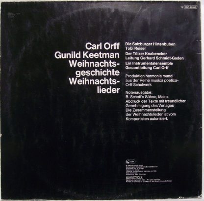 Deutsche Harmonia Mundi 1 C 057-99 658 - Weihnachtsgeschichte, W - Image 2