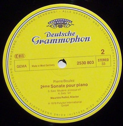 Deutsche Grammophon 2530 803 - Variationen Op. 27 (1936) / Sonat - Image 6