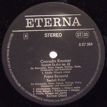 Eterna 8 27 384 - Das Berliner Oktett Spielt Werke Von Conradin - Image 5