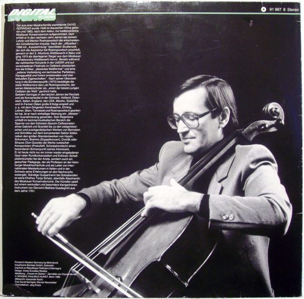 Parnass 91 987 8 - Berühmte Celloromanzen - Image 2