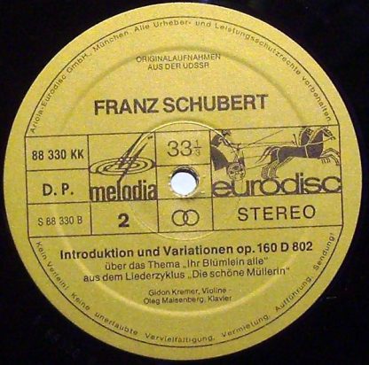 Eurodisc 88 330 KK - Duos Für Violine Und Klavier Op. 162 A-dur - Image 4