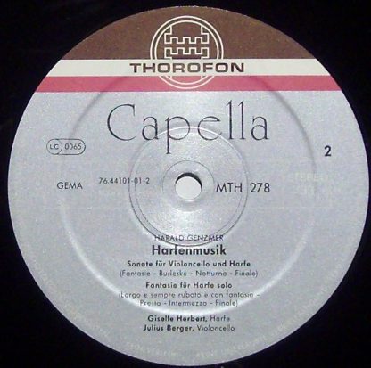 Capella (4) MTH 278 - Harfenmusik - Image 3