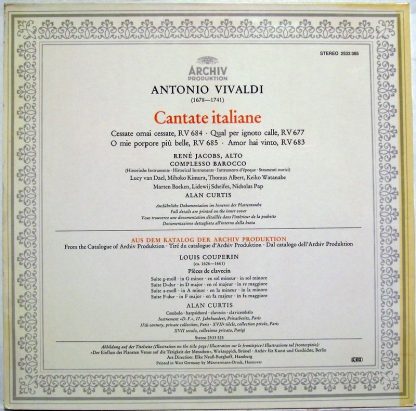 Archiv Produktion 2533 385 - Cantate Italiane - Image 2
