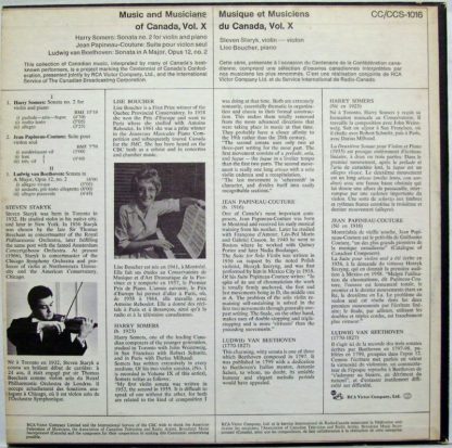 RCA Victor CCS-1016 - Music And Musicians Of Canada Centennial E - Image 2