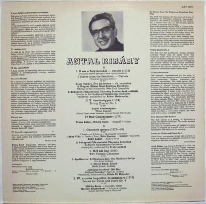 Hungaroton SLPX 12177 - Satyricon-Cantata / Concerto Grosso - Image 2