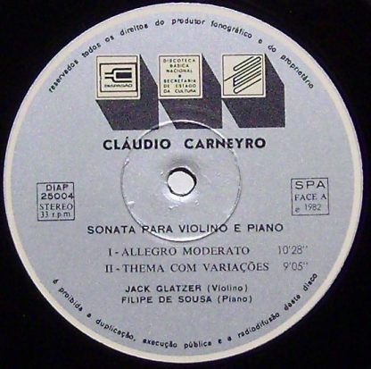 Diapasão DIAP 25004 - Sonata Para Violino E Piano • Bruma • A Ro - Image 3