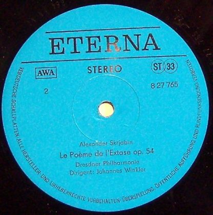 Eterna 8 27 765 - Symphonie Liturgique - Le Poème De L'Extase - Image 3