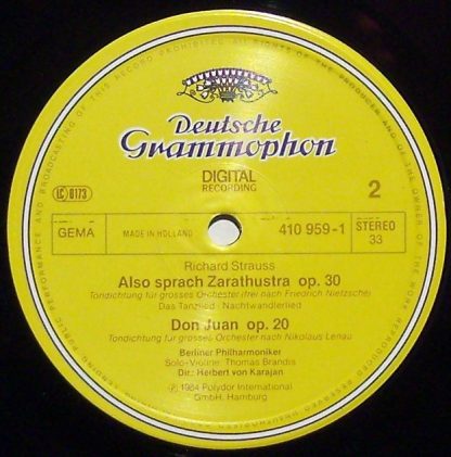Deutsche Grammophon 410 959-1 - Also Sprach Zarathustra - Don Ju - Image 4