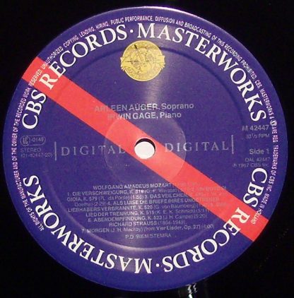 CBS Masterworks M 42447 - Lieder - Image 3