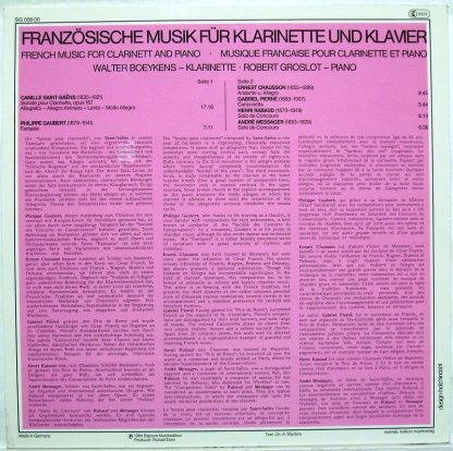 Signum SIG 008-00 - Französische Musik Für Klarinette Und Klavie - Image 2