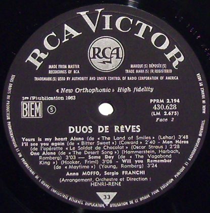 RCA Victor 430.628 S - Duos De Rêves - Image 4