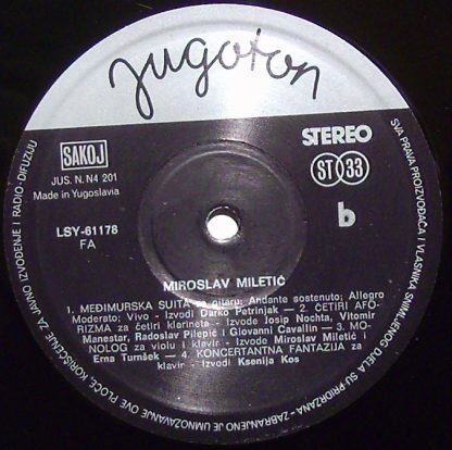 Jugoton LSY-61178 - Miroslav Miletić - Image 3