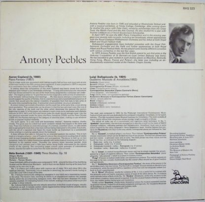 Unicorn Records (3) RHS 323 - Piano Fantasy / Three Studies Op. - Image 2