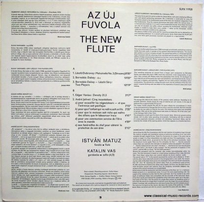 Hungaroton SLPX 11920 - The New Flute - Image 5