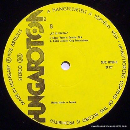 Hungaroton SLPX 11920 - The New Flute - Image 7