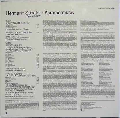RBM Records RBM 3097 - Kammermusik - Image 2