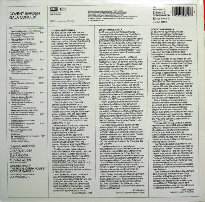 EMI Digital 7 49811 1 - Live At Covent Garden - Image 2