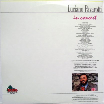 Dino Music DIN 090 - Luciano Pavarotti In Concert - Image 2