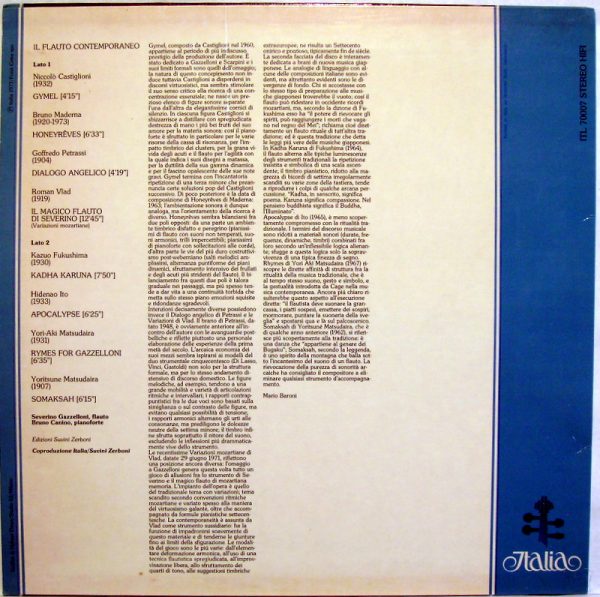 Italia ITL 70007 - Il Flauto Contemporaneo - Image 2
