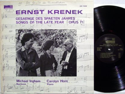 Orion ORS 78308 - Gesaenge Des Spaeten Jahres, Songs Of The Late