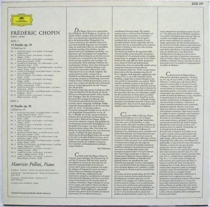 Deutsche Grammophon 2530 291 - Études Op. 10 & Op. 25 - Image 3