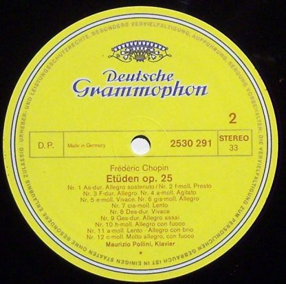 Deutsche Grammophon 2530 291 - Études Op. 10 & Op. 25 - Image 5