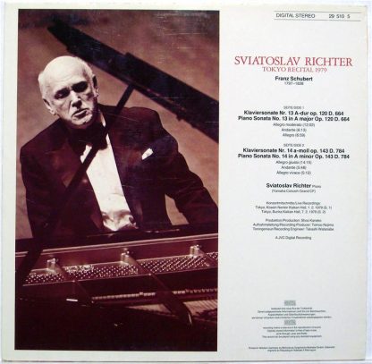 Eurodisc 29 510 5 - Sonatas Nos. 13 & 14 - Tokyo Recital 1979 - Image 2