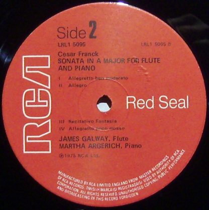 RCA Red Seal LRL1 5095 - Sonatas For Flute And Piano - Image 3