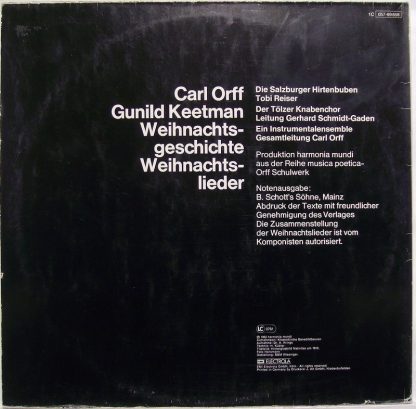 Deutsche Harmonia Mundi 1 C 057-99 658 - Weihnachtsgeschichte, W - Image 2
