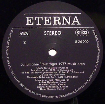 Eterna 8 26 909 - VII. Internationaler Robert-Schumann-Wettbewer - Image 3