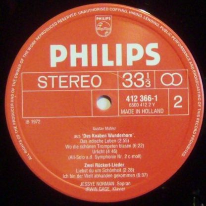Philips 412 366-1 - Lieder • Songs - Image 9