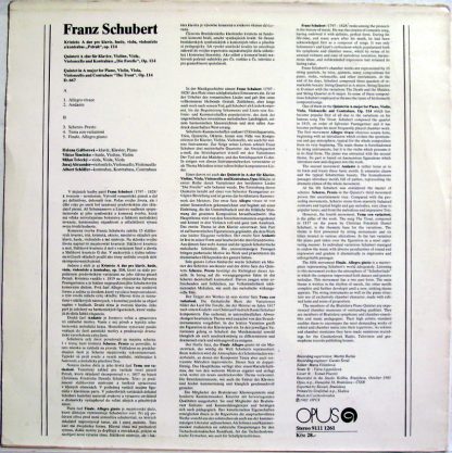 Opus 9111 1261 - Piano Quintet In A Major, Op. 114 "Trout" - Image 2