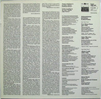 Schwann Musica Mundi VMS 1611 - Telemanniana / Scarlattiana / Ba - Image 2