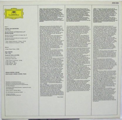 Deutsche Grammophon 2555 009 - Kreutzer-Sonate / Sonate Für Viol - Image 2