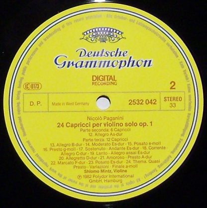Deutsche Grammophon 2532 042 - 24 Capricci Per Violino Solo Op.1 - Image 3