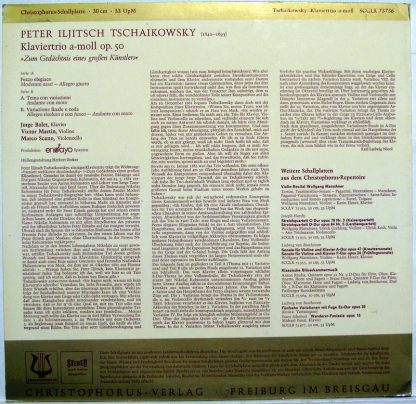 Christophorus SFGLP 78 210 - Tschaikowsky: Klaviertrio A-Moll Op - Image 2
