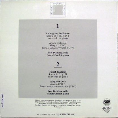 Eufoda 1100 - Intieme Kamermuziek Van Beethoven En Ryelandt - Image 2
