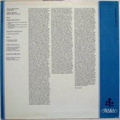 Italia ITL 70018 - Arie Variate Per Flauto Solo - Image 2