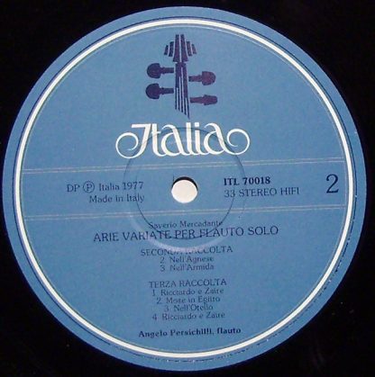 Italia ITL 70018 - Arie Variate Per Flauto Solo - Image 3