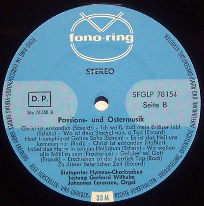 Fono-Ring SFB 78154 - Passions- Und Ostermusik - Image 3
