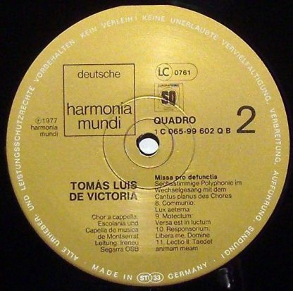 Deutsche Harmonia Mundi 1C 065-99 602 Q - Missa Pro Defunctis / - Image 3