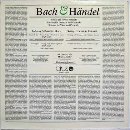Opus 9111 0517 - Sonatas For Viola And Cembalo - Image 2