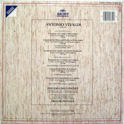 Archiv Produktion 415 674-1 AH - Concerti »Alla Rustica« - Image 2