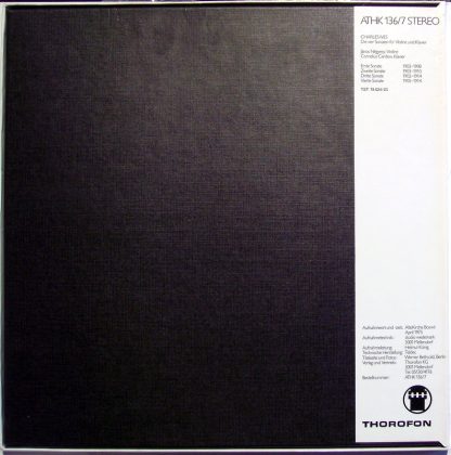 Thorofon ATHK 136/7 - Die Vier Sonaten Für Klavier Und Violine - Image 2