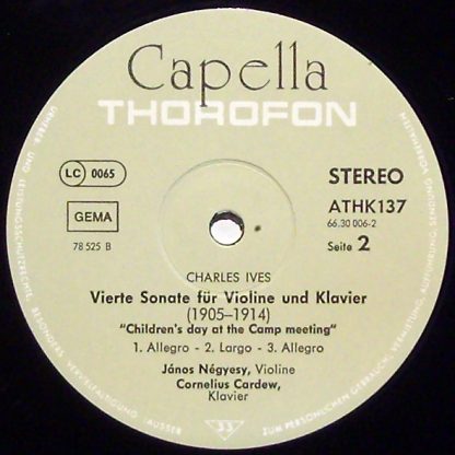 Thorofon ATHK 136/7 - Die Vier Sonaten Für Klavier Und Violine - Image 3