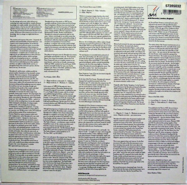 AVM Classics AVM1003 - The Two Piano Sonatas and other works - Image 2