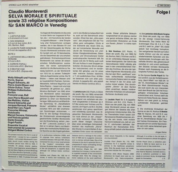 EMI C 065-28 205 - Selva Morale E Spirituale Sowie 33 Religöse K - Image 2