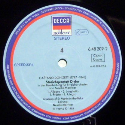 DECCA 6.48 209-1/2 - Streichersonaten Nr. 1-6, Streichquartett D - Image 3